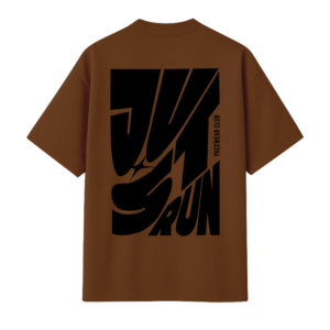 Camisa Oversized Just Run - Marrom